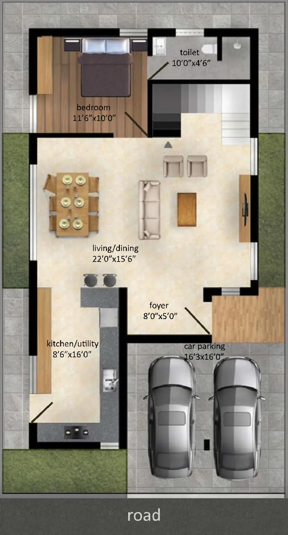 East Facing Villa — Ground Floor Plan — Soul Space Infrastructure Architectural Development