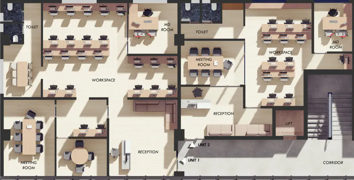 DOT COM Typical Floor Plan Schedule — Soul Space Infrastructure Architectural Development