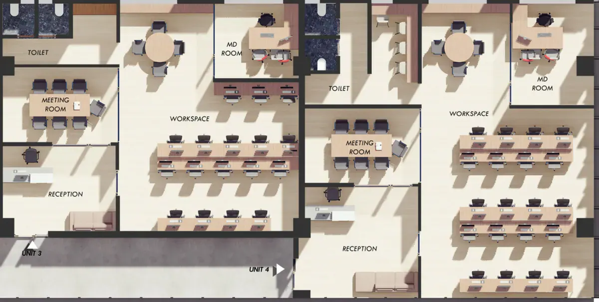 DOT COM Typical Floor Plan — Soul Space Infrastructure Architectural Development